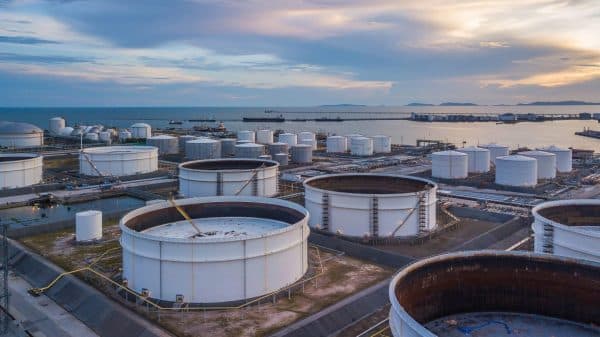 Storage tanks by the bay