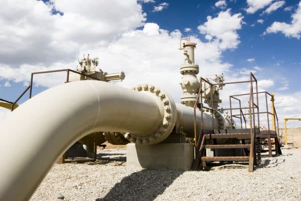 Gas pipeline in Wyoming